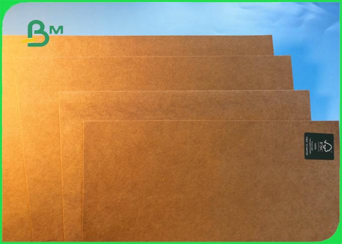 FSC Custom Made 100g - 450g 100% Virgin Pulp Brown Craft Paper For Wrapping