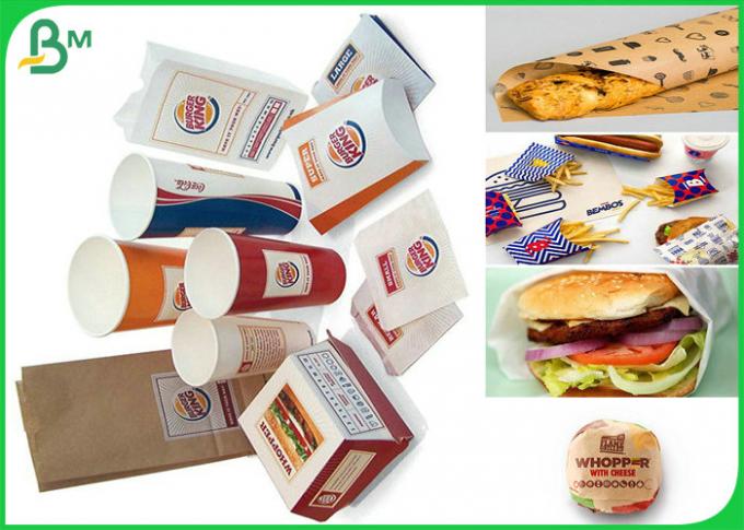 40gsm - 180gsm Safe & Non-toxic FDA Food Grade PE Coated Paper For Packing Food