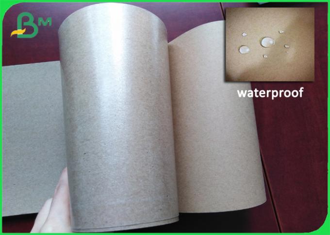 FDA approved 1 side PE Coating Brown Craft Paper Rolls 36" for Metal Packaging