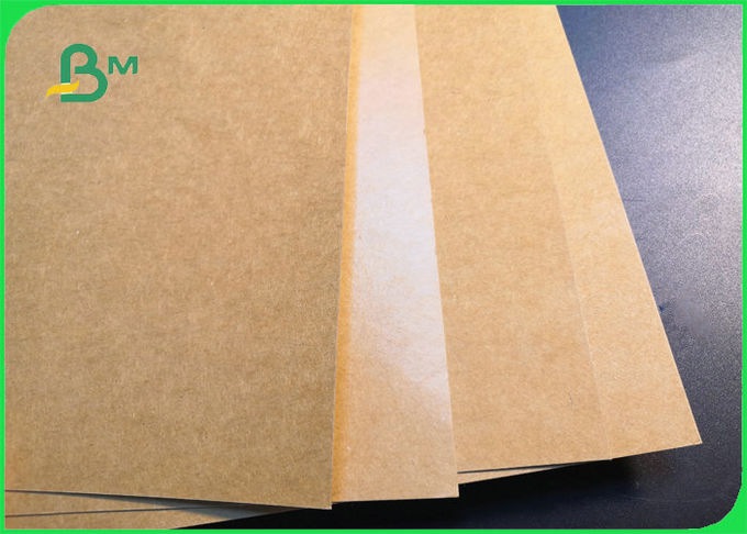 Food Grade 300gsm + 15g PE Brown Recyclable Paper For Snack Boxes Waterproof 