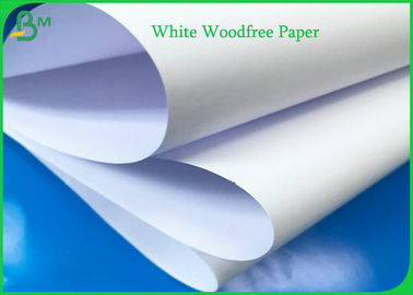 55g 60g 70g 80g أبيض Woodfree ورقة لف 100٪ عذراء لب الخشب لممارسة كتاب