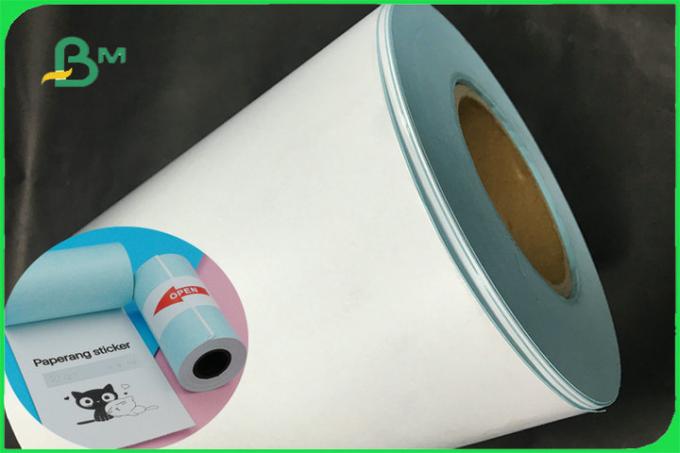 Waterproof White Color Thermal Self Adhesive Sticker Paper 21cm x 50m Custom