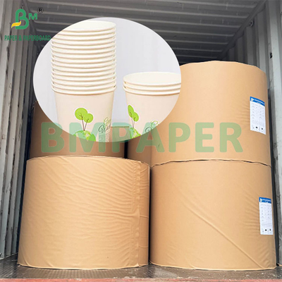 190gsm 320gsm+15gPE مغلفة بطاقة كوب قهوة ساخن مرة واحدة