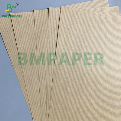 صلابة عالية 50gsm 60gsm ورق الكرافت البني المخطط لأزهار التعبئة