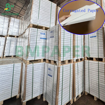 ورق مموج وجه واحد E flute بوزن 230 جرام 325 جرام لحماية الزهور 28 × 60 سم