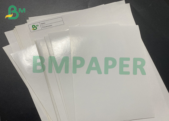 80gsm ورقة لاصقة ذاتية اللصق سوبر وايت لامع دليل على المياه