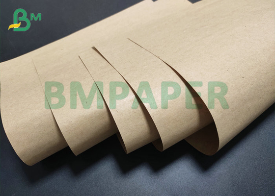 صغير 40gsm 50gsm BKP Brown Kraft Paper 50mm 68mm Wide للتغليف