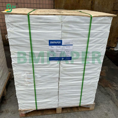 طباعة ليزر 120um 130um بيضاء متطابقة ورق اصطناعي للوسوم 33 سم × 48,5 سم