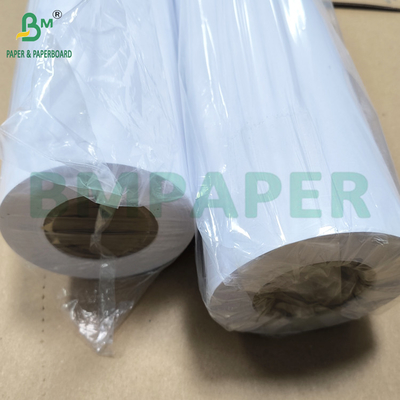 ورق الطباعة باللون 150gr ورق أبيض مغلف من جانب واحد 914mm X 30m رول