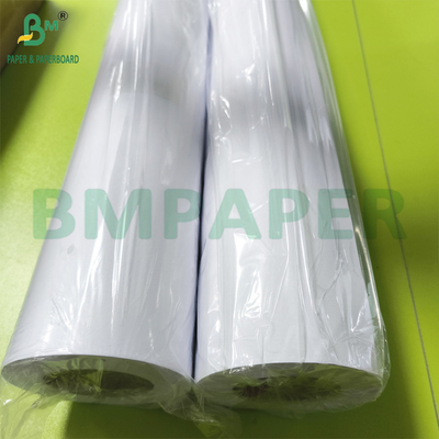 ورق الطباعة باللون 150gr ورق أبيض مغلف من جانب واحد 914mm X 30m رول