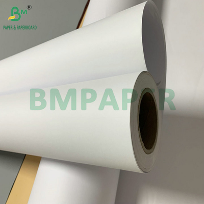 الورق الأبيض غير المغطى 20lb CAD Bond Paper للطباعة بالدبوس 36&quot; x 300&quot; 3 لفة لكل صندوق