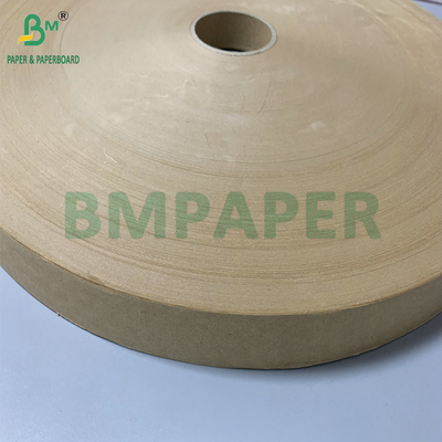 شق الأحجام الصغيرة 30mm 32mm 24gsm 28gsm ورق التغليف البني الكرافت للتعبئة القشرية