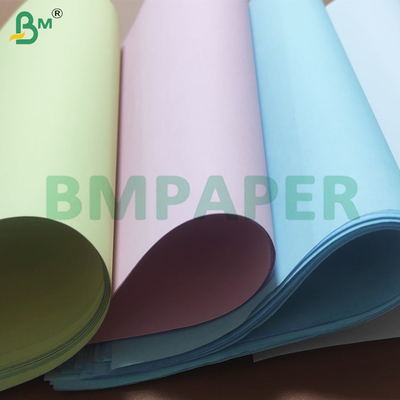 48-80 GSM الورق غير الكربوني الملون المغطى NCR للنشر والكتابة