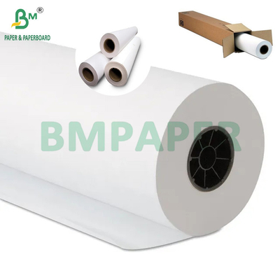 20 باوند ورق رصاصة ممتازة ملفوفة أسطوانات ورق CAD أبيض متطاطي 914mm X 30m
