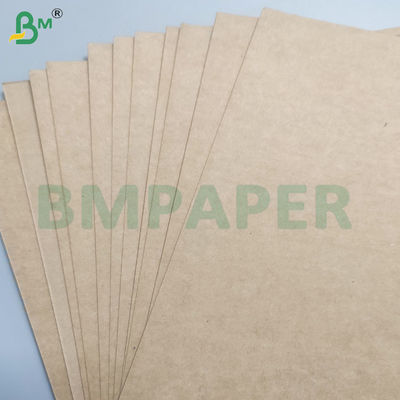 190gsm + 15gsm طعام آمن PE طلاء البكر البري طلاء الورق البني أوراق
