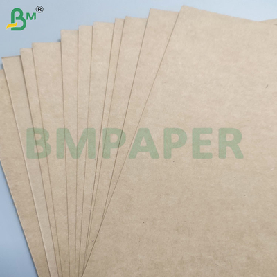 190gsm + 15gsm طعام آمن PE طلاء البكر البري طلاء الورق البني أوراق