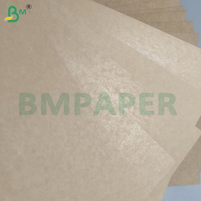 190gsm + 15gsm طعام آمن PE طلاء البكر البري طلاء الورق البني أوراق