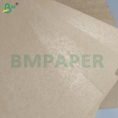 190gsm + 15gsm طعام آمن PE طلاء البكر البري طلاء الورق البني أوراق