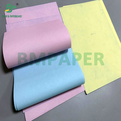 50 غرام 60 غرام 8.5 " x 14 " الوردي الأزرق الورق غير الكربوني للاستلام