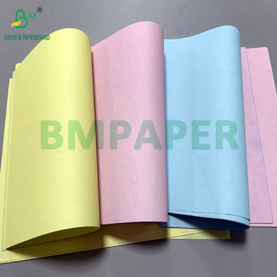 50 غرام 60 غرام 8.5 " x 14 " الوردي الأزرق الورق غير الكربوني للاستلام