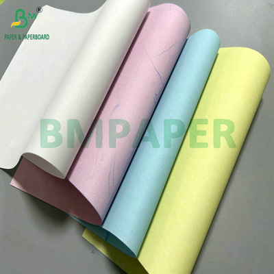 50 غرام 60 غرام 8.5 " x 14 " الوردي الأزرق الورق غير الكربوني للاستلام