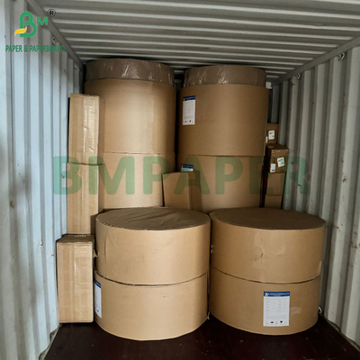 عرض اللف 440mm 450mm 48gram 55gram الورق الحراري الأبيض للطابعات POS