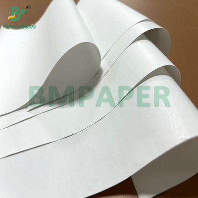 عرض اللف 440mm 450mm 48gram 55gram الورق الحراري الأبيض للطابعات POS