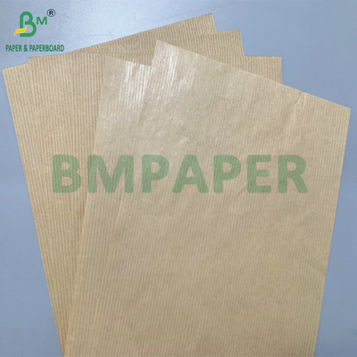 صلابة عالية 50gsm 60gsm ورق الكرافت البني المخطط لأزهار التعبئة