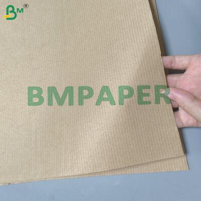 Unbleached MG Striped Kraft Paper High Gloss One Side for Luxury Bags