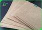 250-450gsm FSC Natural Brown Craft Liner Board ورق للوجبات الجاهزة 70 * 100 سم