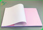 48 جرام من ورق النسخ غير الكربوني المستمر باللون الوردي والأزرق والأبيض لطباعة الفاتورة