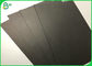 صلابة 300 جرام من الورق المقوى الأسود للكرتون السميك المطلي يدويًا
