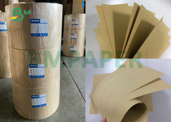 70gsm 80gsm 113cm العرض مرنة لفات ورق الكرافت الطبيعية لحزمة الغذاء